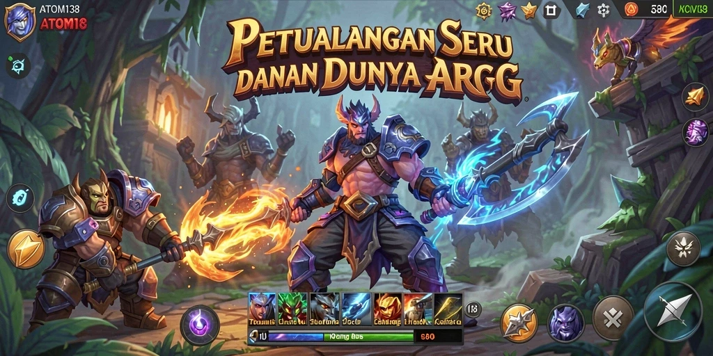 Gameplay ARPG seru di ATOM138 yang penuh tantangan.