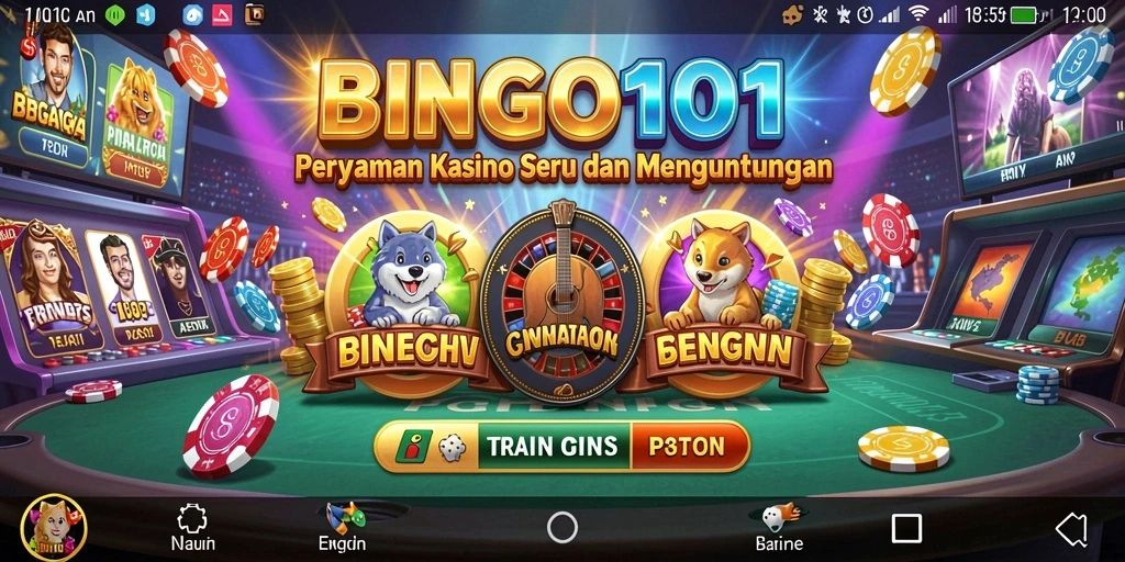 Gambar tampilan gameplay BINGO101 yang seru dan interaktif.