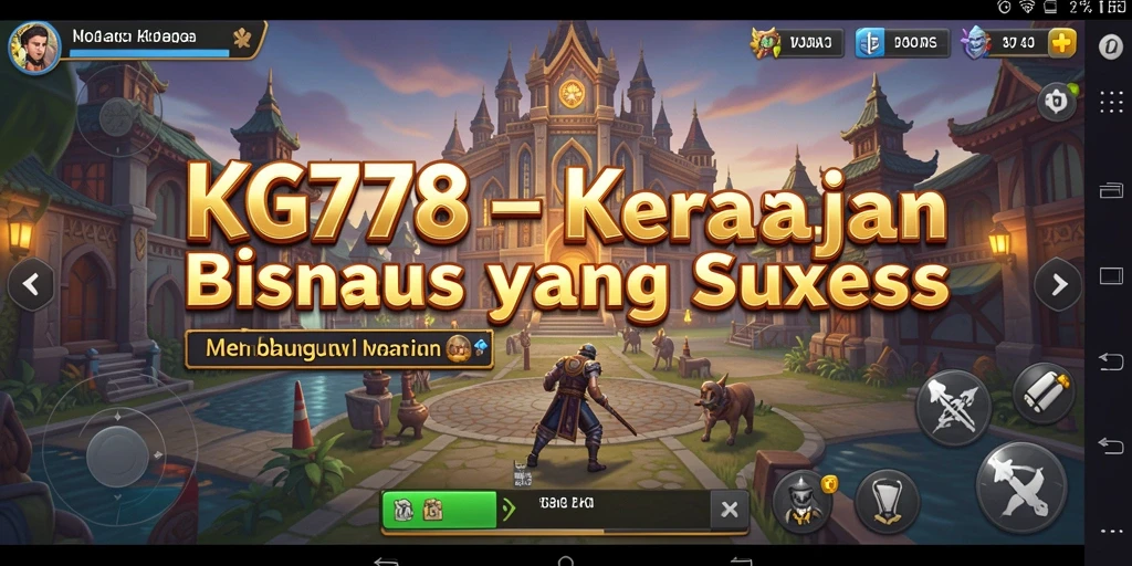 Screenshot dari gameplay yang menampilkan pembangunan bisnis di KG778.
