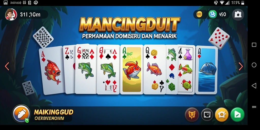 Tampilan gameplay <strong>MANCINGDUIT</strong> yang seru saat bertanding domino.