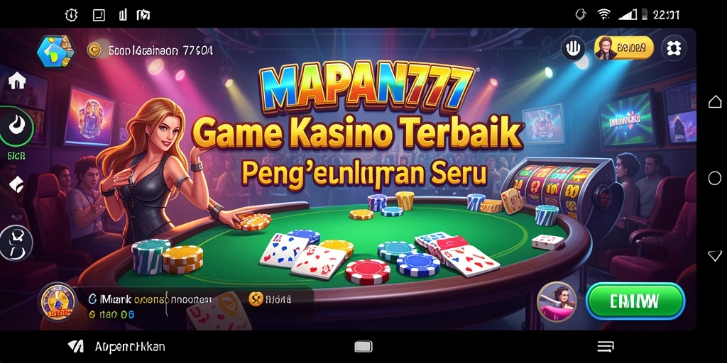 Tampilan gameplay seru di MAPAN777 dengan berbagai permainan Kasino.