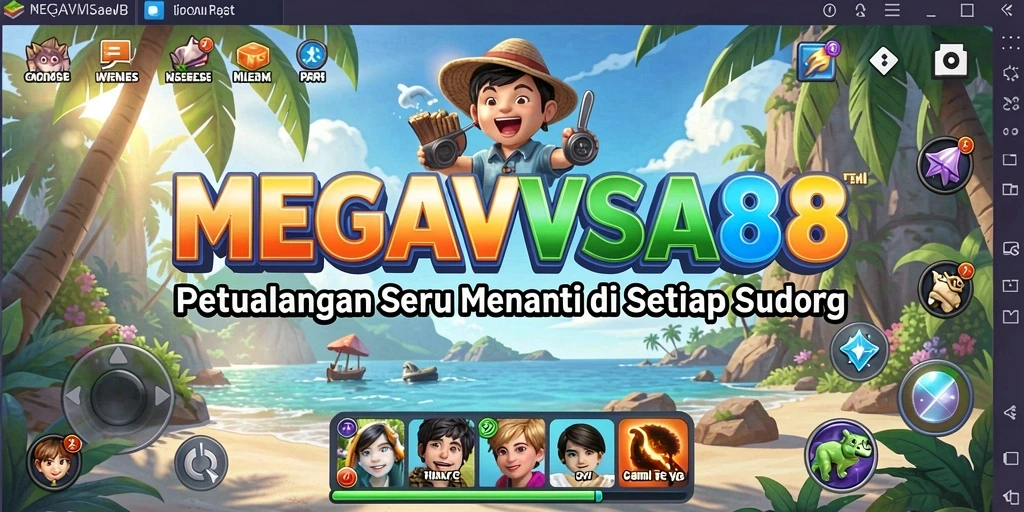 Tampilan gameplay seru di dunia petualangan MEGAVISA88.