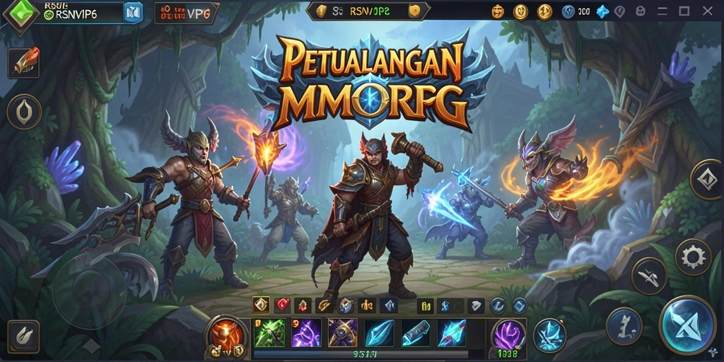 Tampilan gameplay RSNVIP6 yang menampilkan aksi perang yang mendebarkan.
